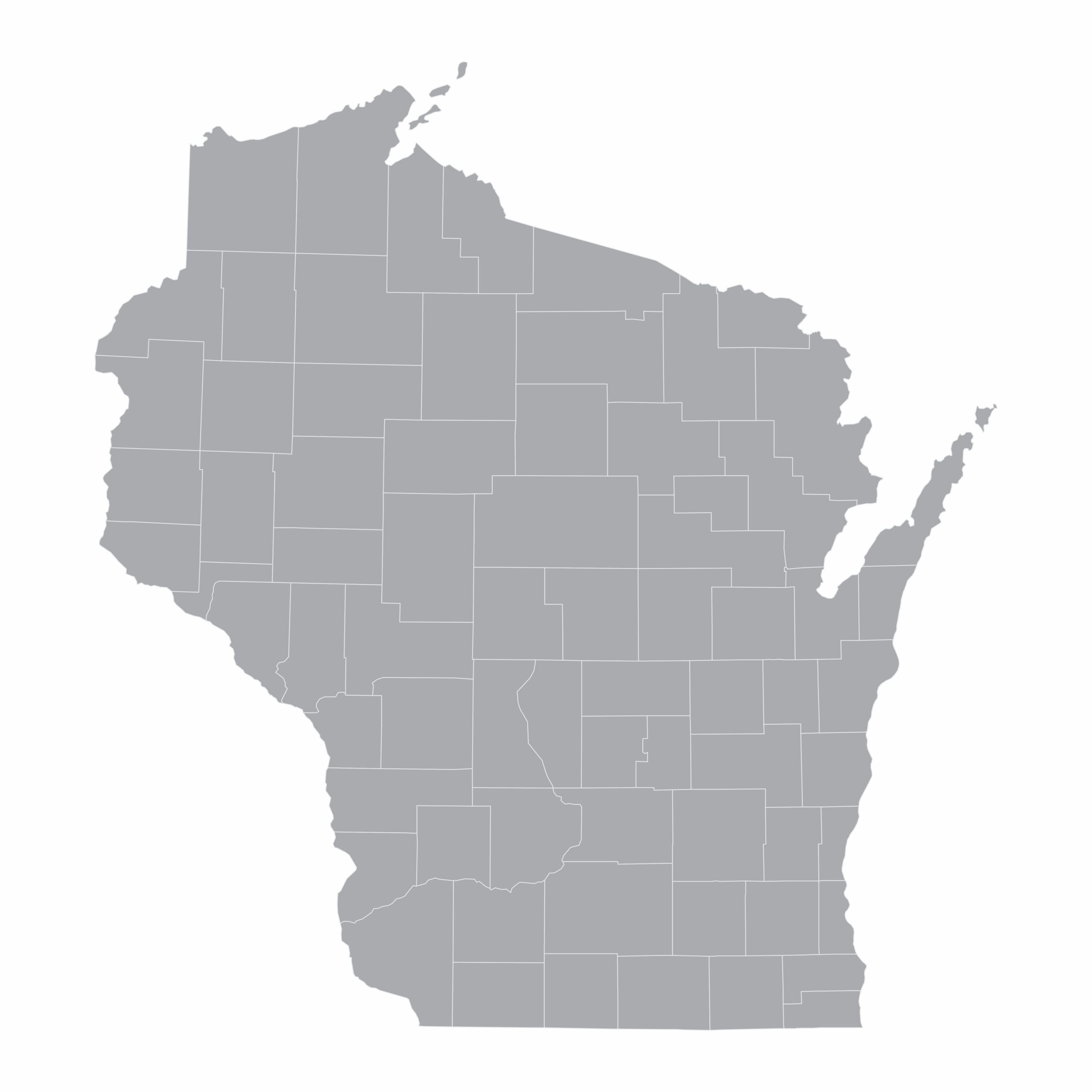 Wisconsin Counties Map